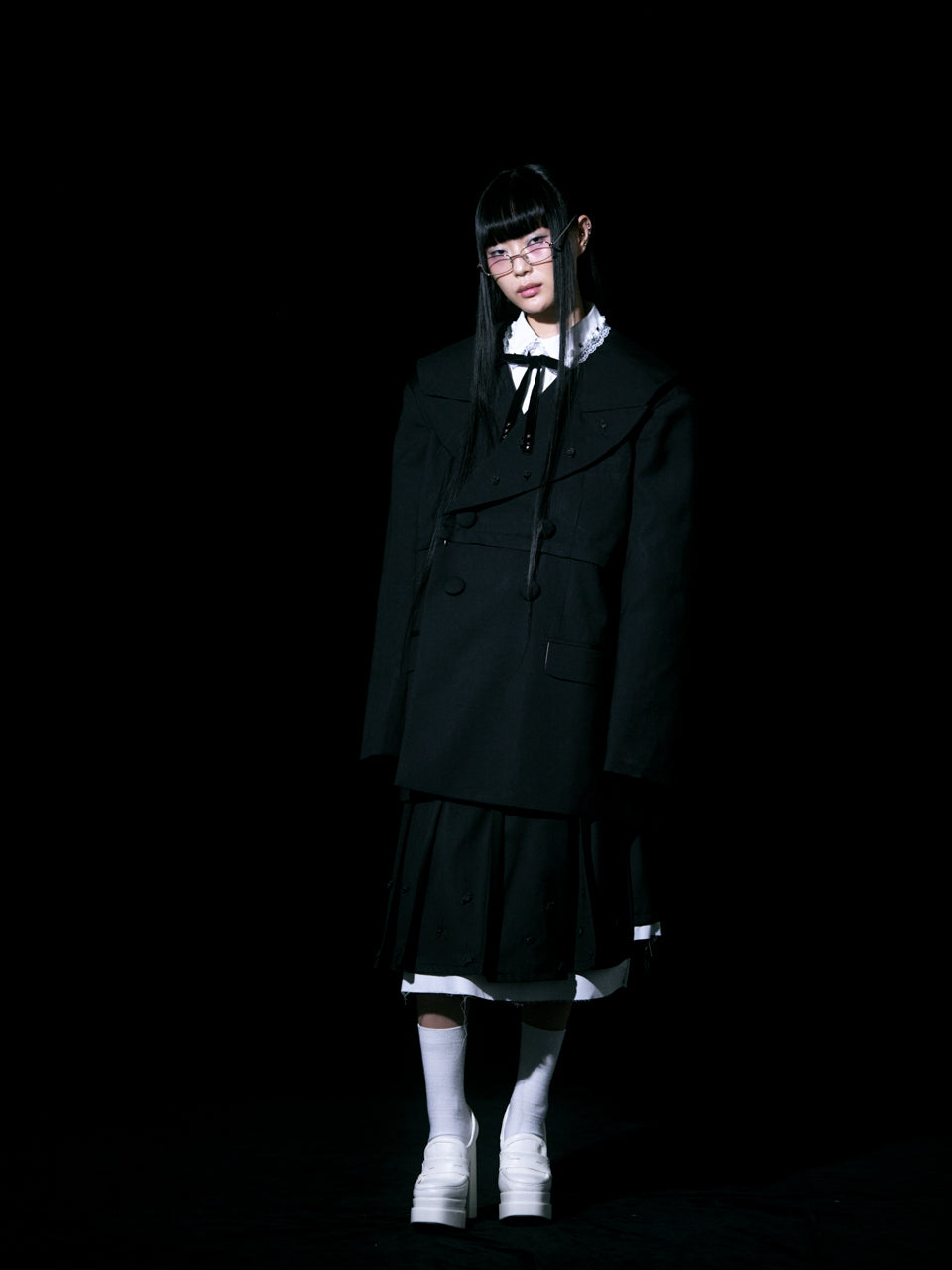 Too Big Rose Jacket(Black)