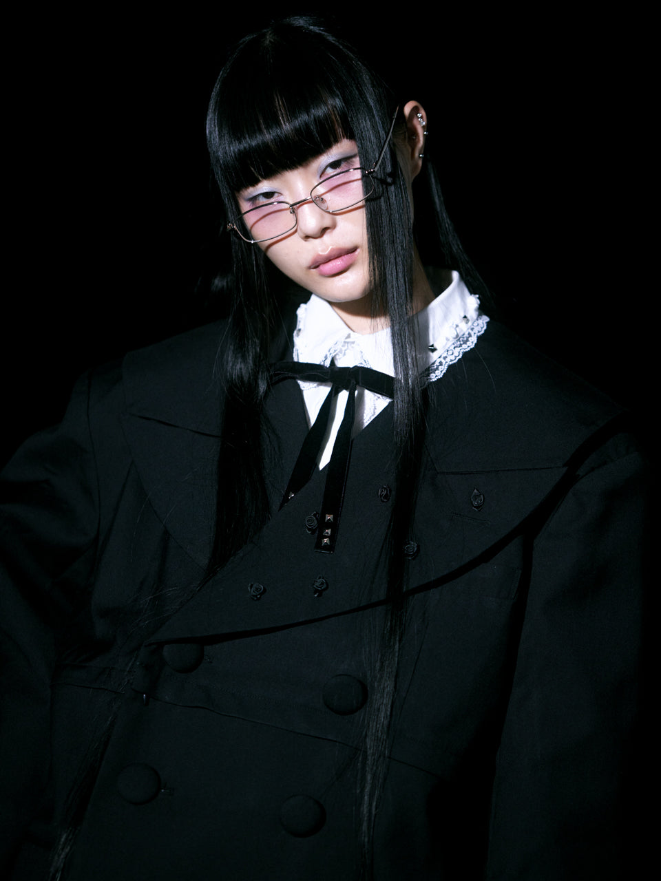 Too Big Rose Jacket(Black)