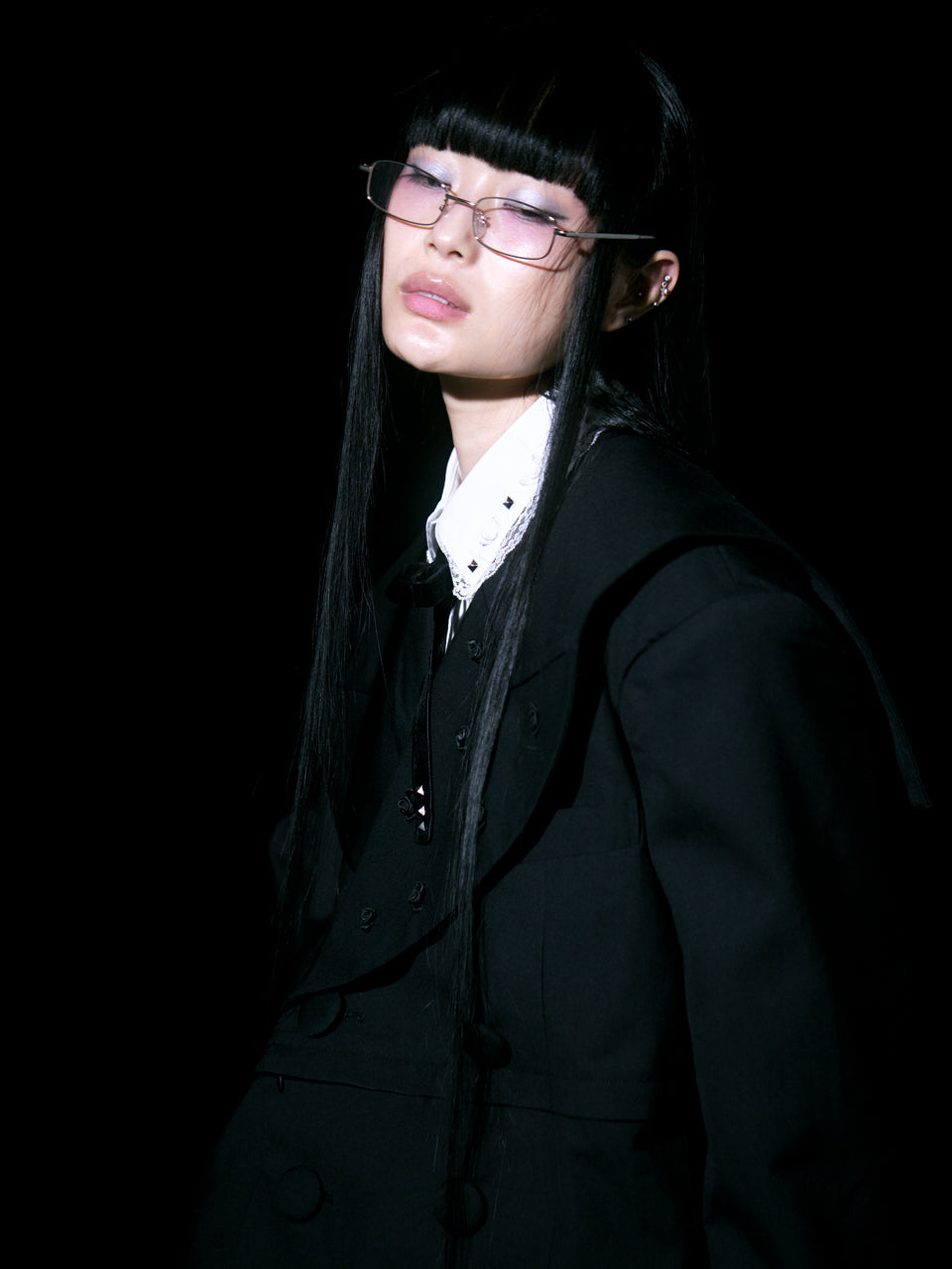 Too Big Rose Jacket(Black)