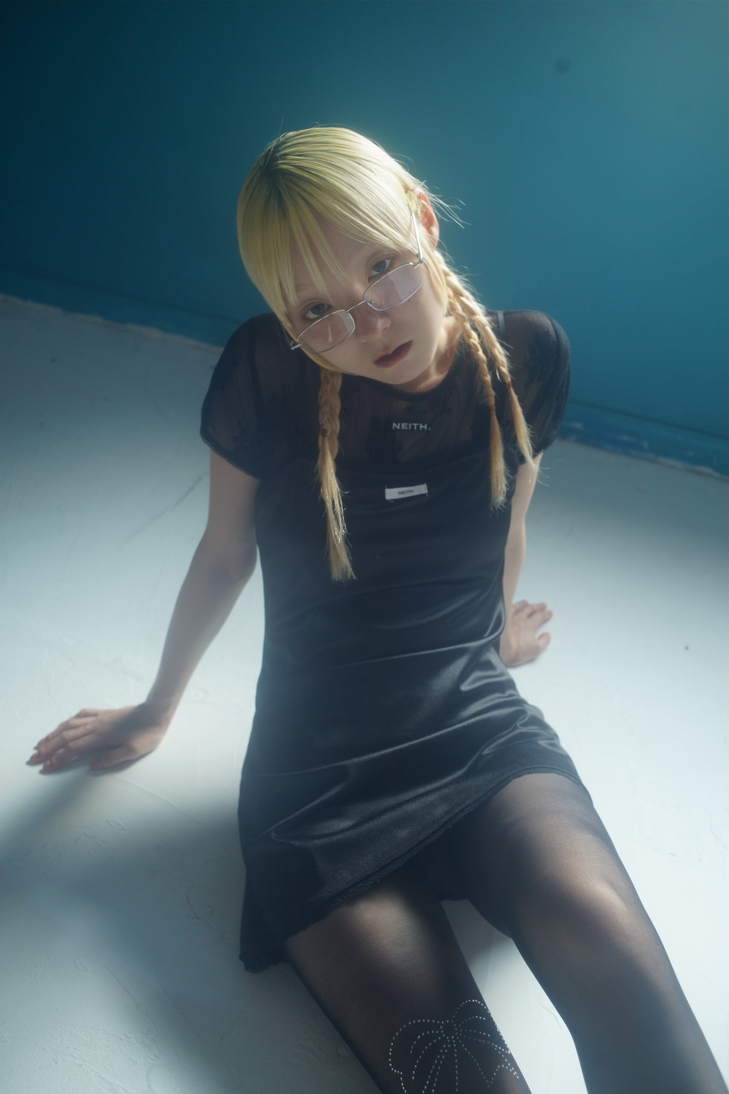 Lingerie Mini Dress(Black)
