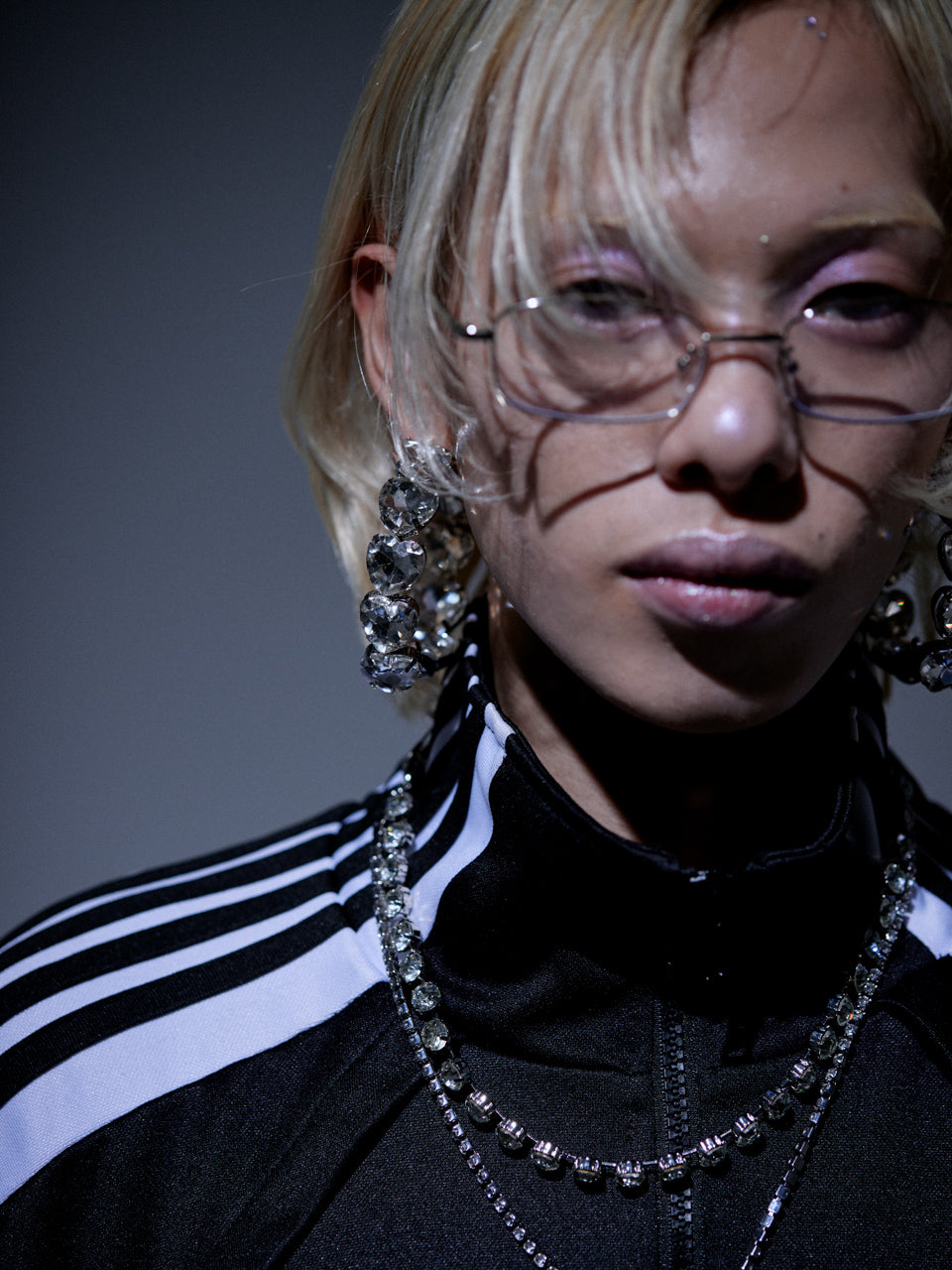 【Last1】Heart Bijou Hoop Pierce