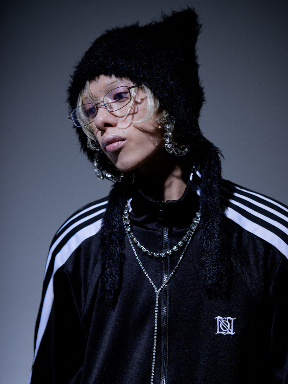【Last1】Heart Bijou Hoop Pierce