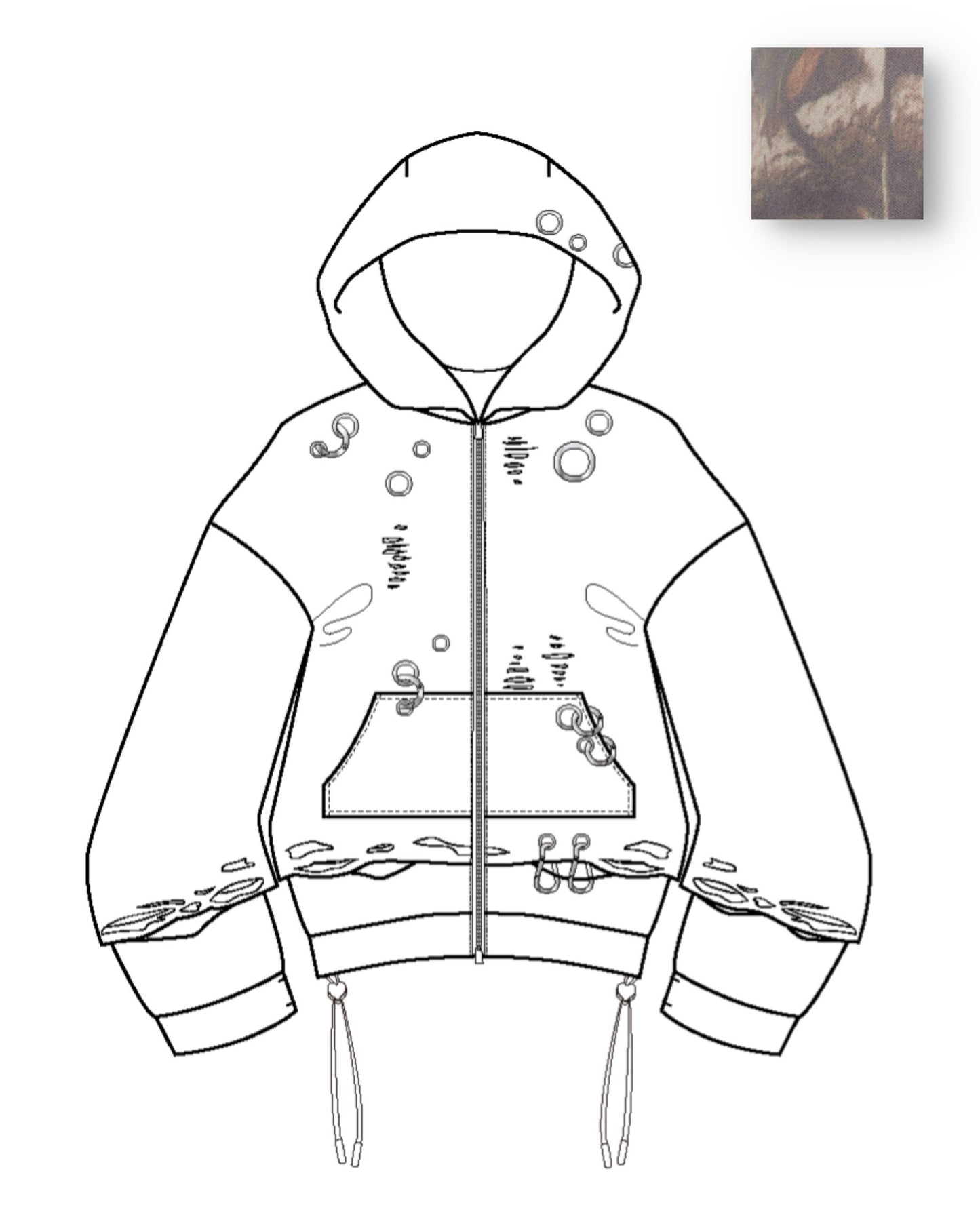 【8月末】Carabiner Hoodie(Tree)