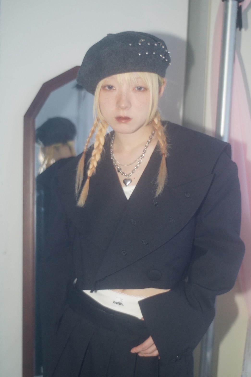 Too Big Rose Jacket(Black)