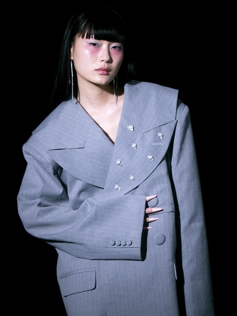 Too Big Rose Jacket(Gray)
