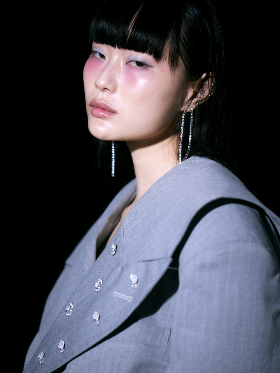 Too Big Rose Jacket(Gray)