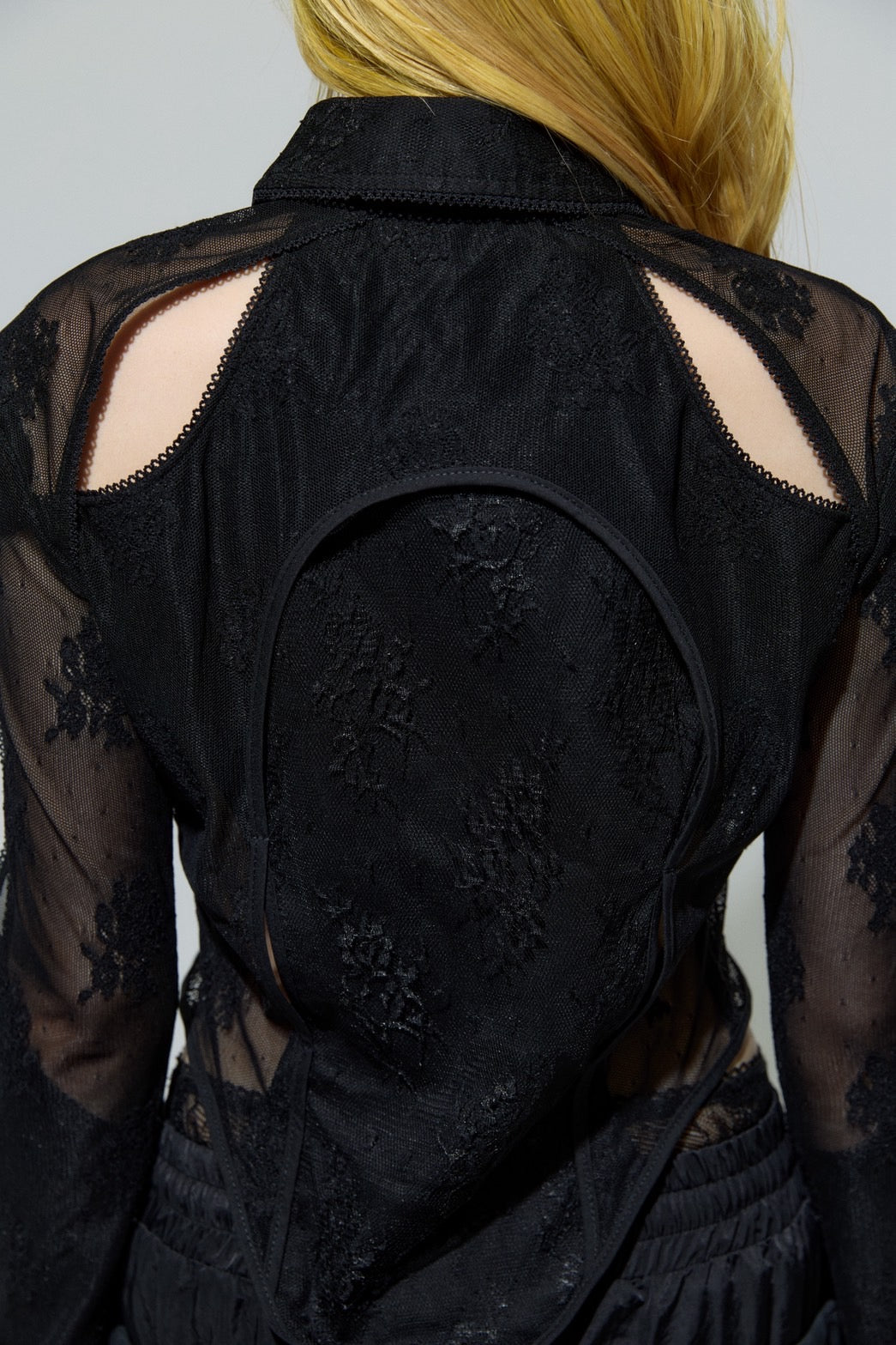 Classic Lace Shirt(Black)