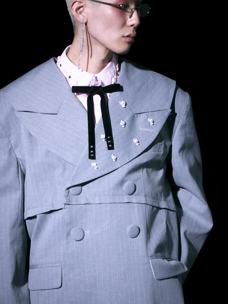 Too Big Rose Jacket(Gray)