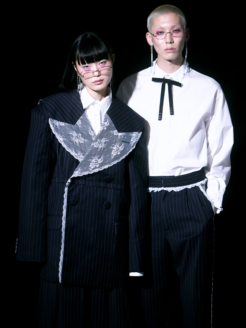 Rose Studs Shirts(White)【4月中旬発送】