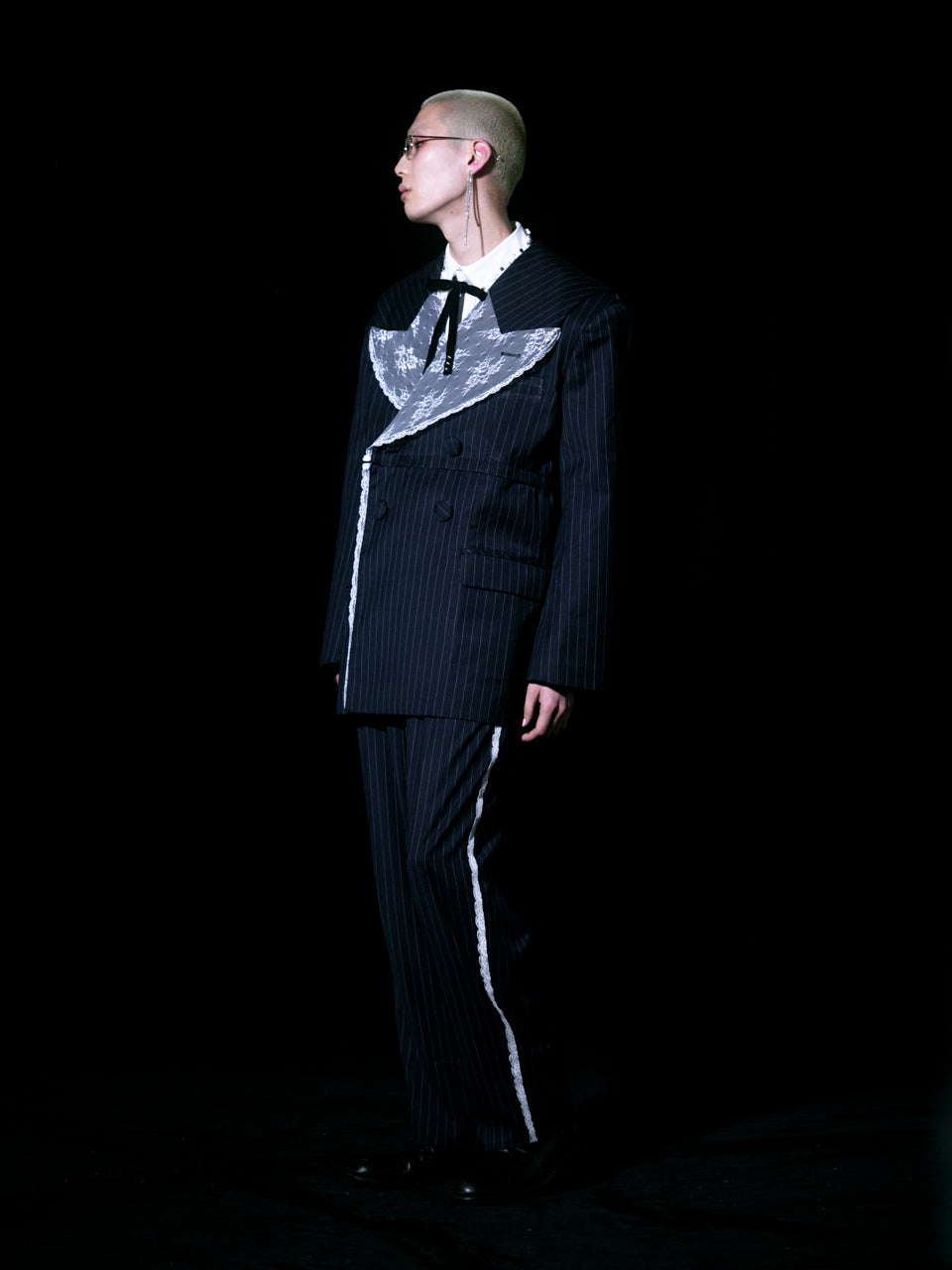 Too Big Stripe Jacket(Navy)
