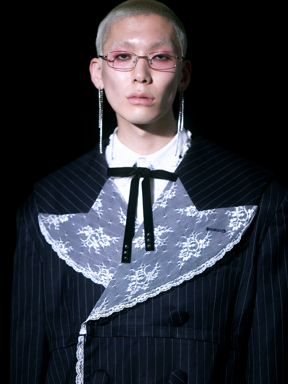 Too Big Stripe Jacket(Navy)