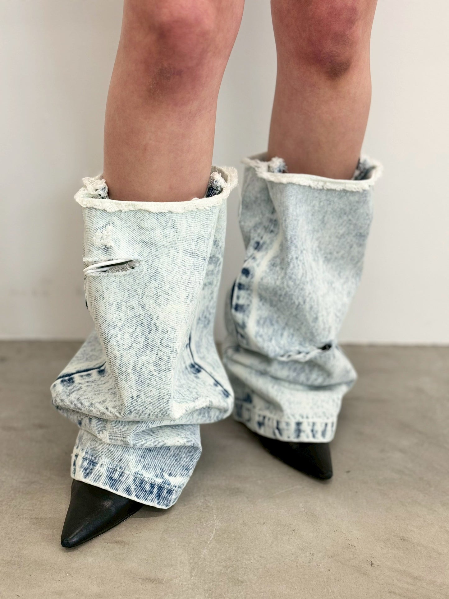 Free Form Legcover(Denim)(Dark Blue)