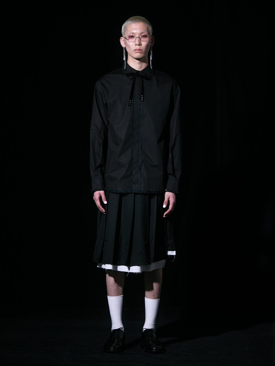 Rose Studs Shirts(Black)