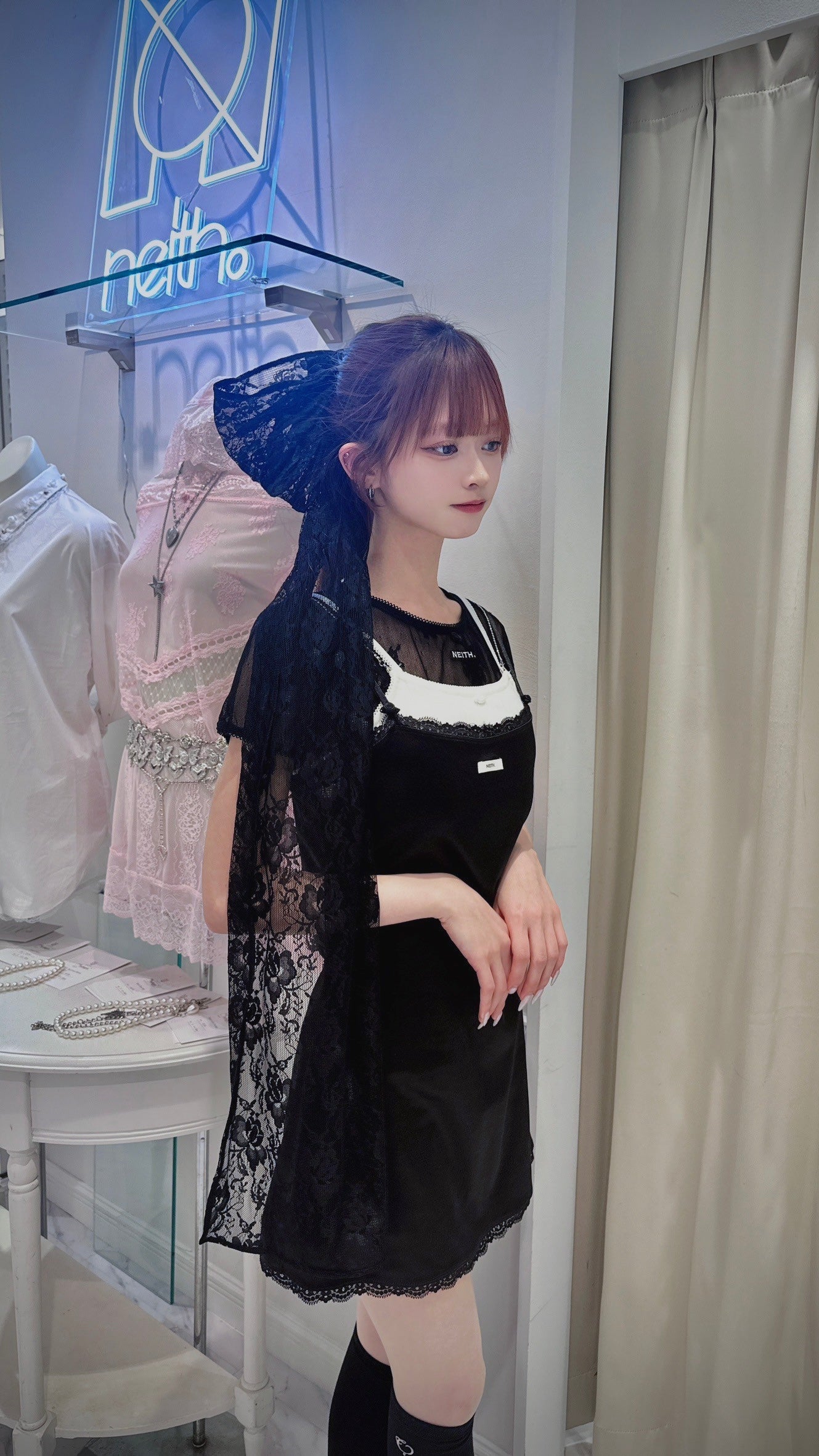 Lingerie Mini Dress(Black)【5月中旬発送】