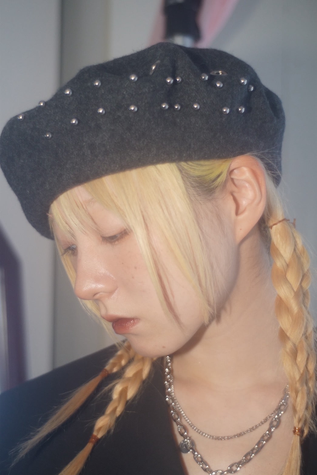 Metal Eyelet Beret