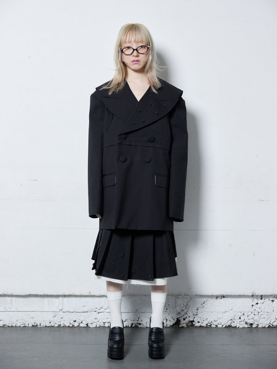 Too Big Rose Jacket(Black)