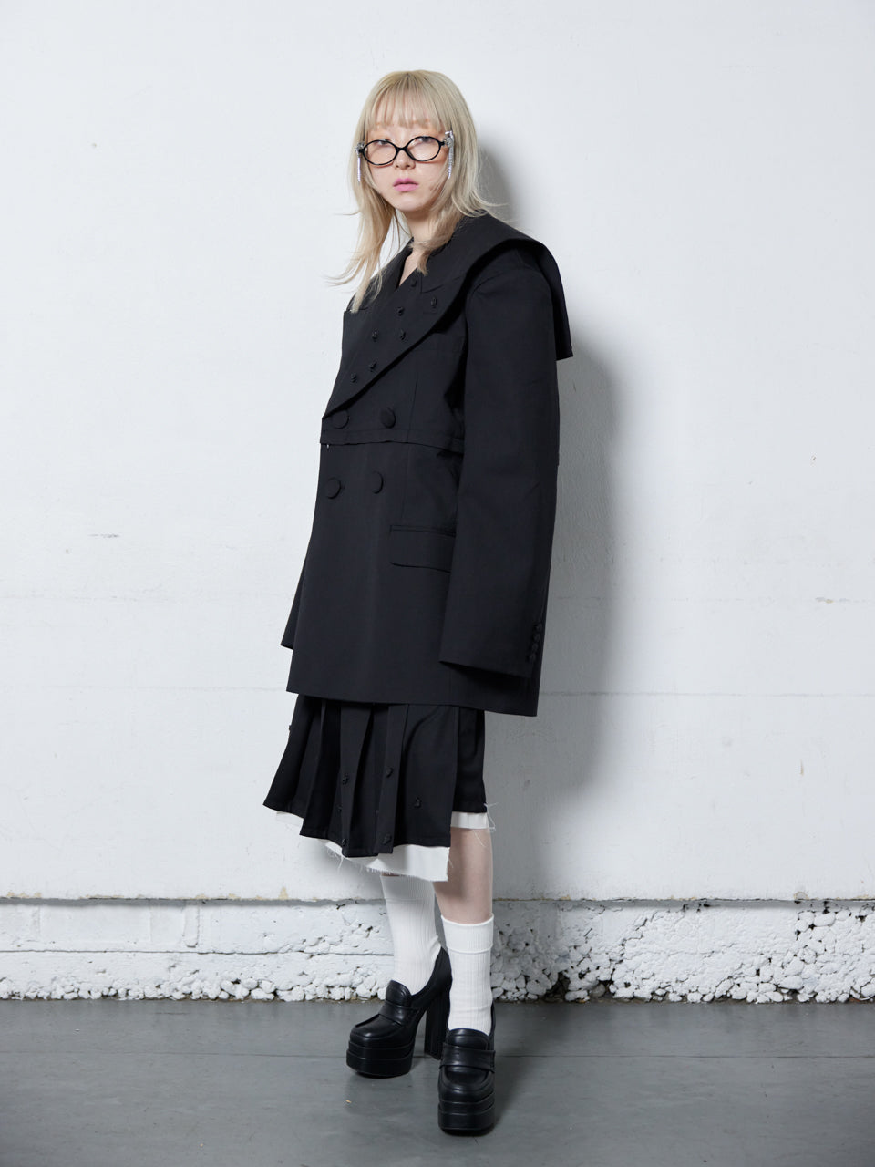 Too Big Rose Jacket(Black)