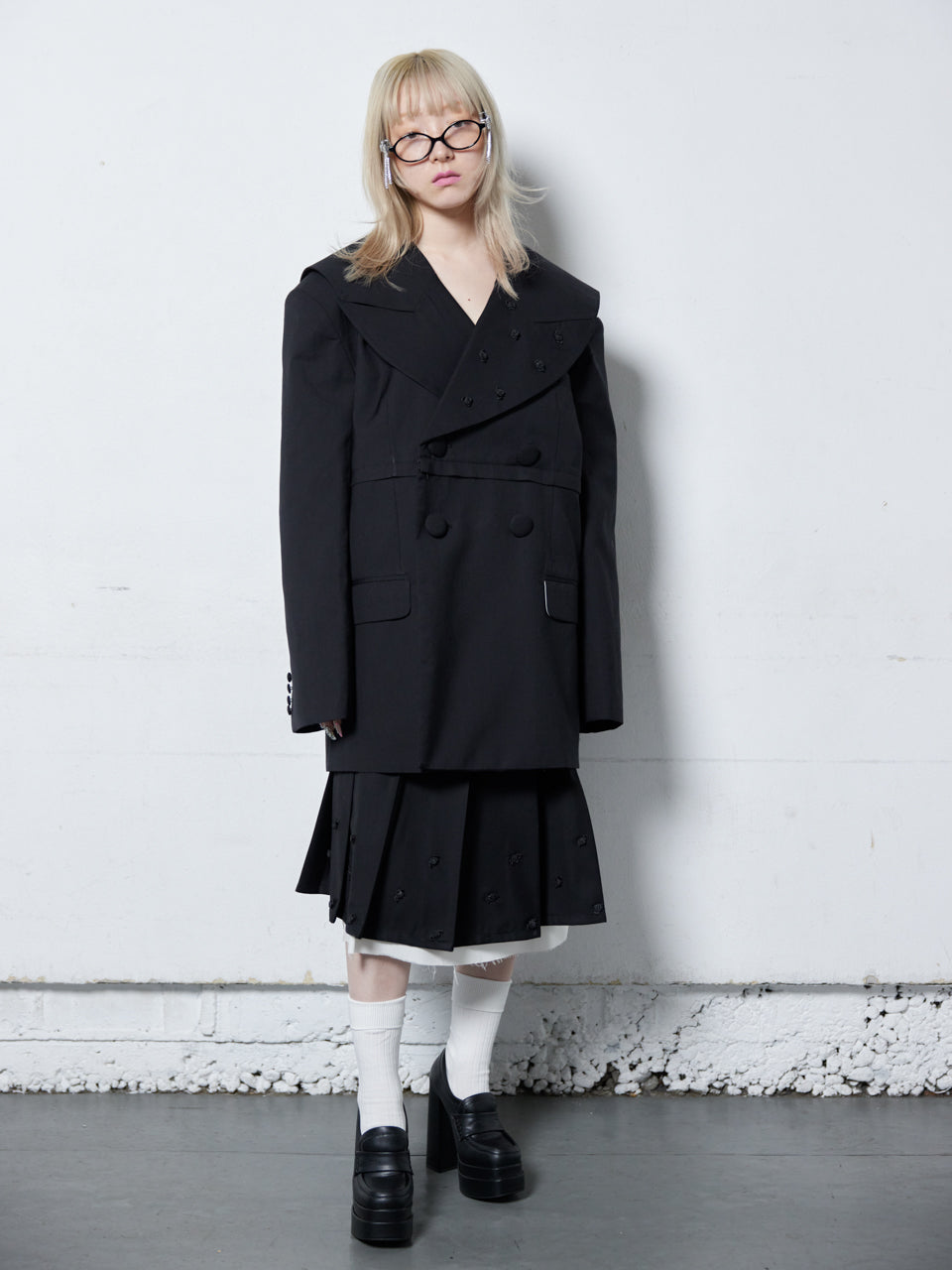 Too Big Rose Jacket(Black)