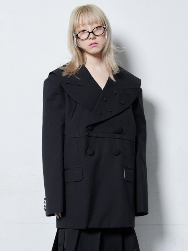 Too Big Rose Jacket(Black)