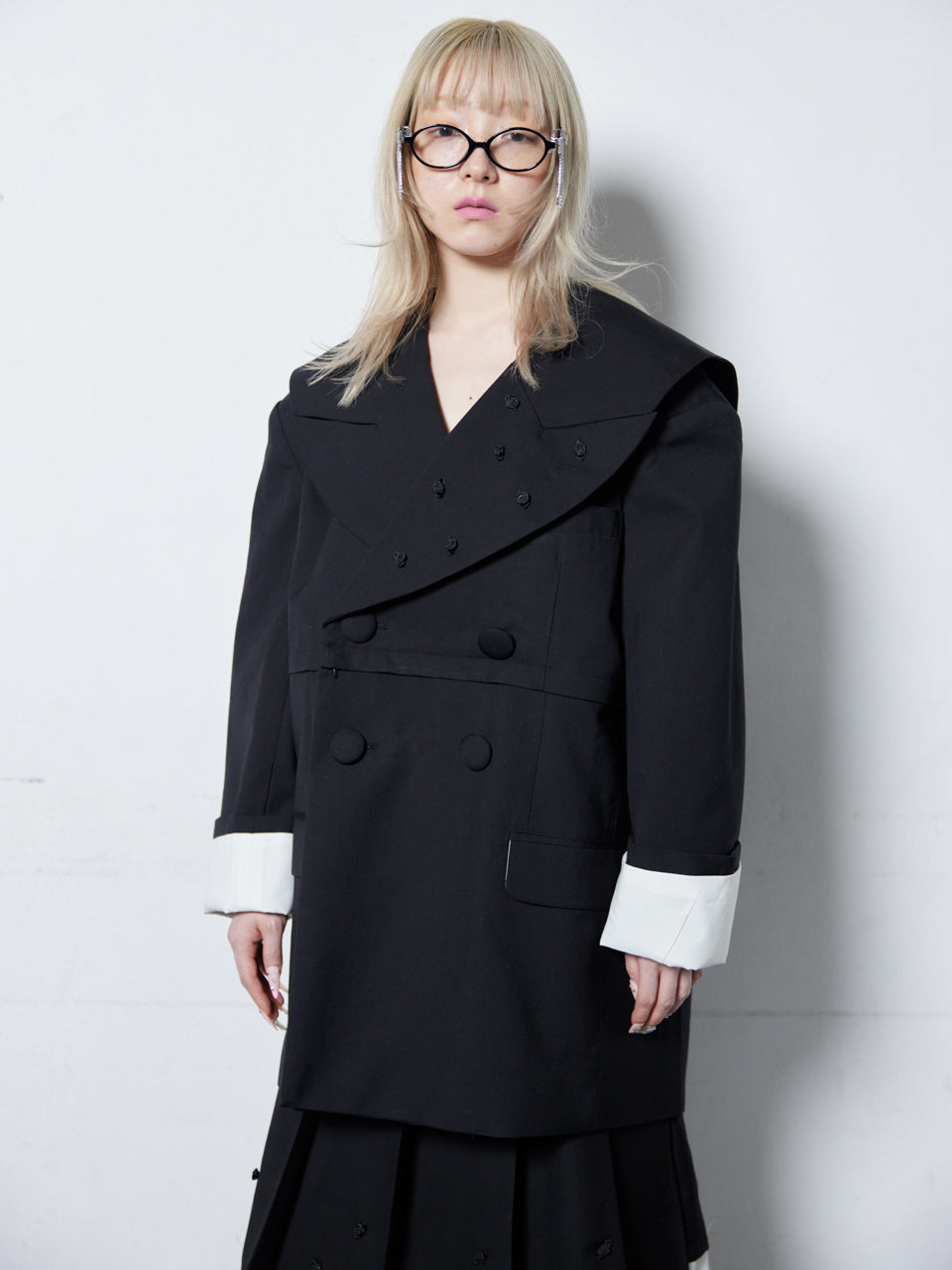 Too Big Rose Jacket(Black)