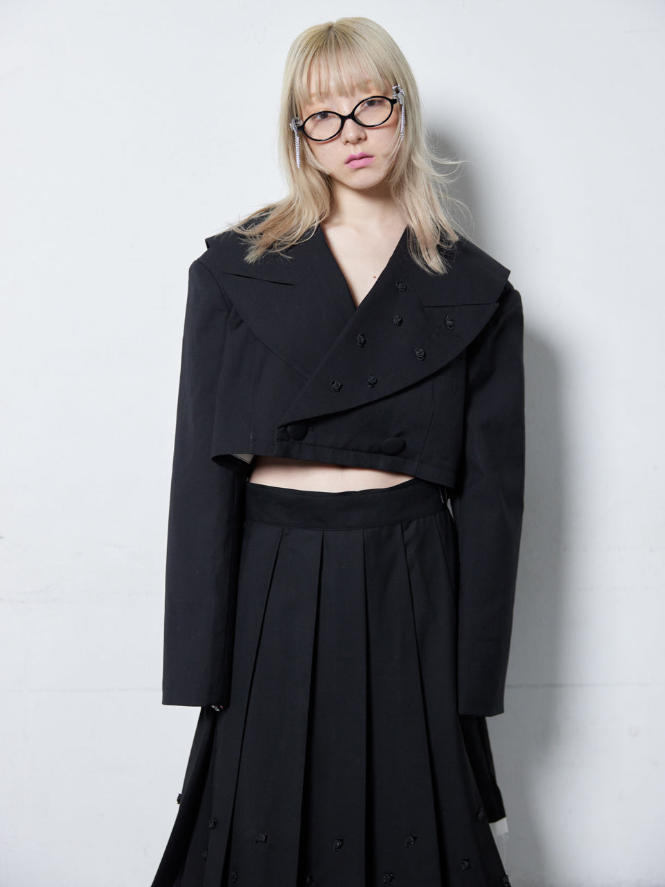 Too Big Rose Jacket(Black)