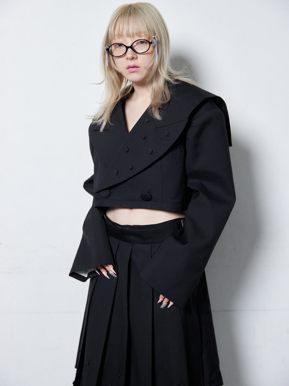 Too Big Rose Jacket(Black)