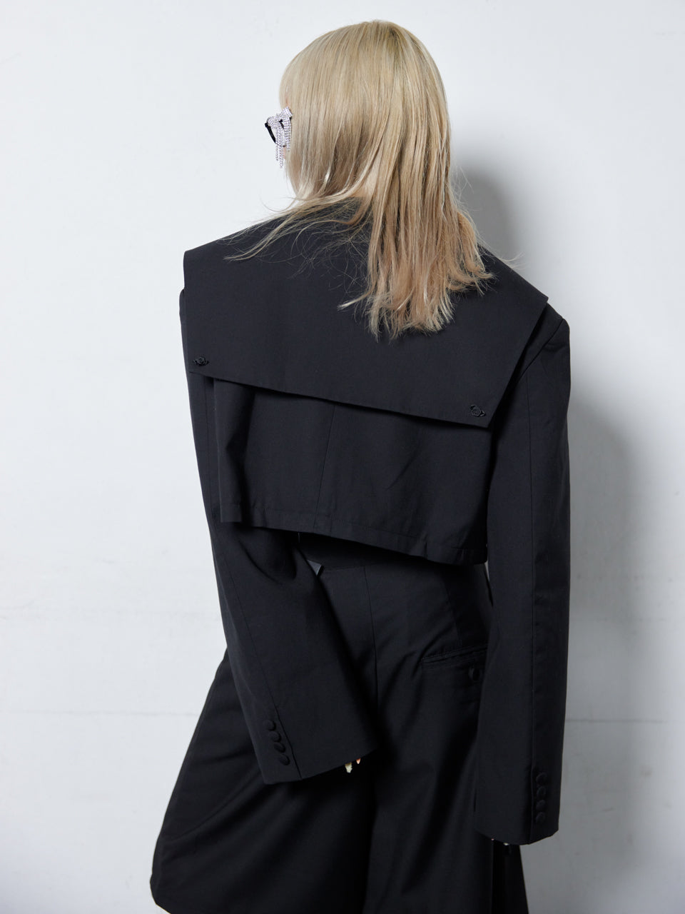 Too Big Rose Jacket(Black)