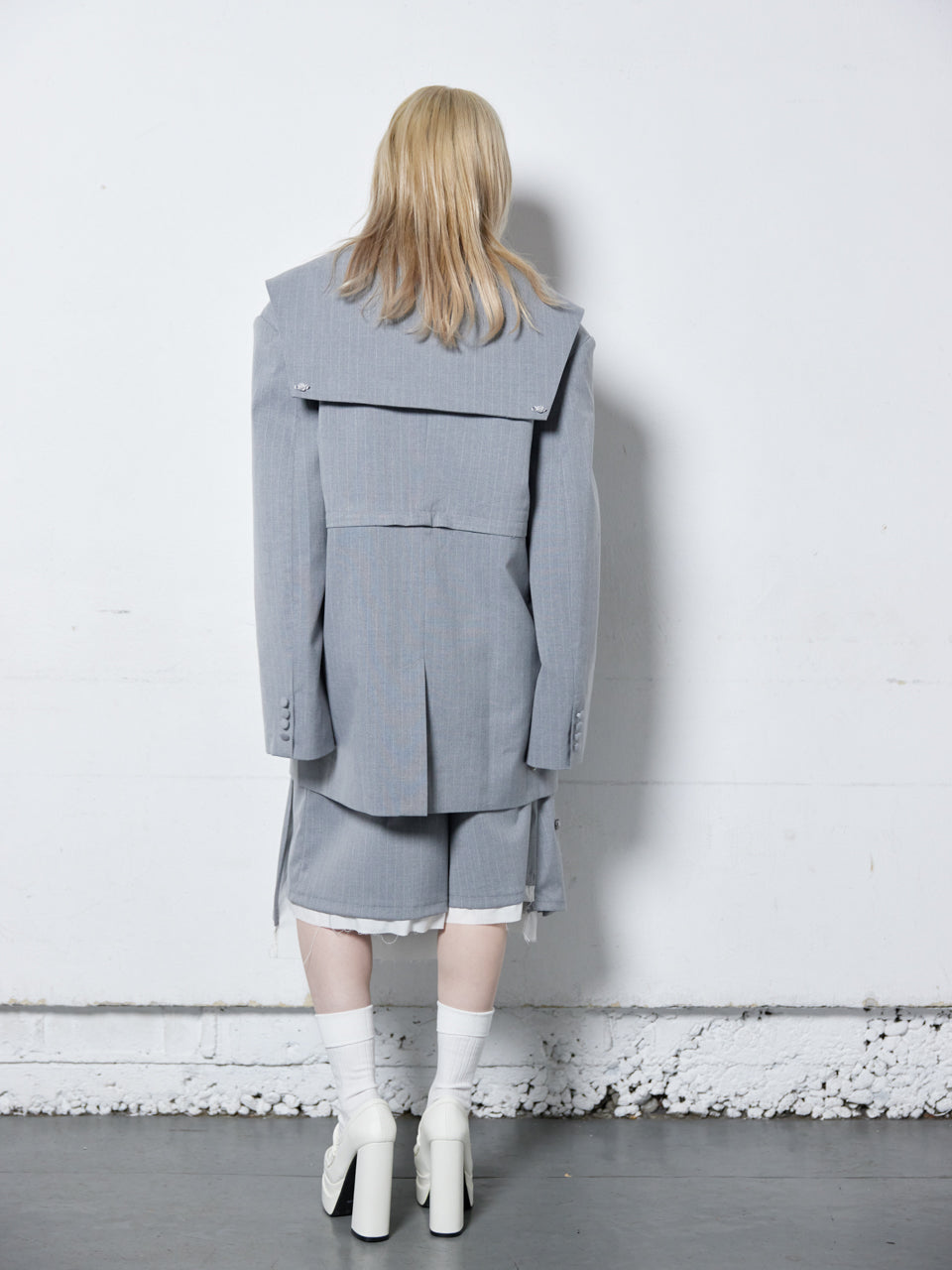 Too Big Rose Jacket(Gray)
