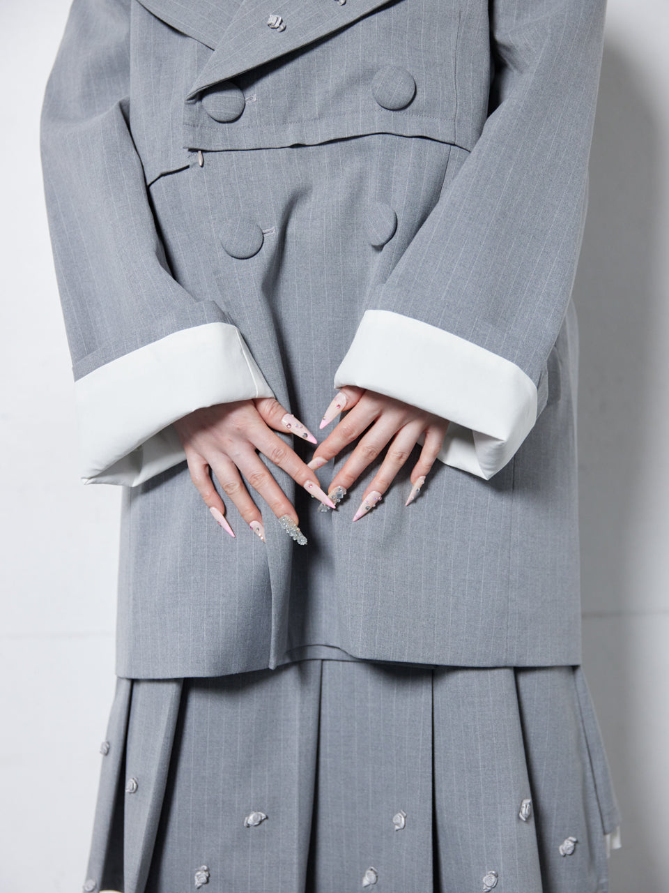 Too Big Rose Jacket(Gray)