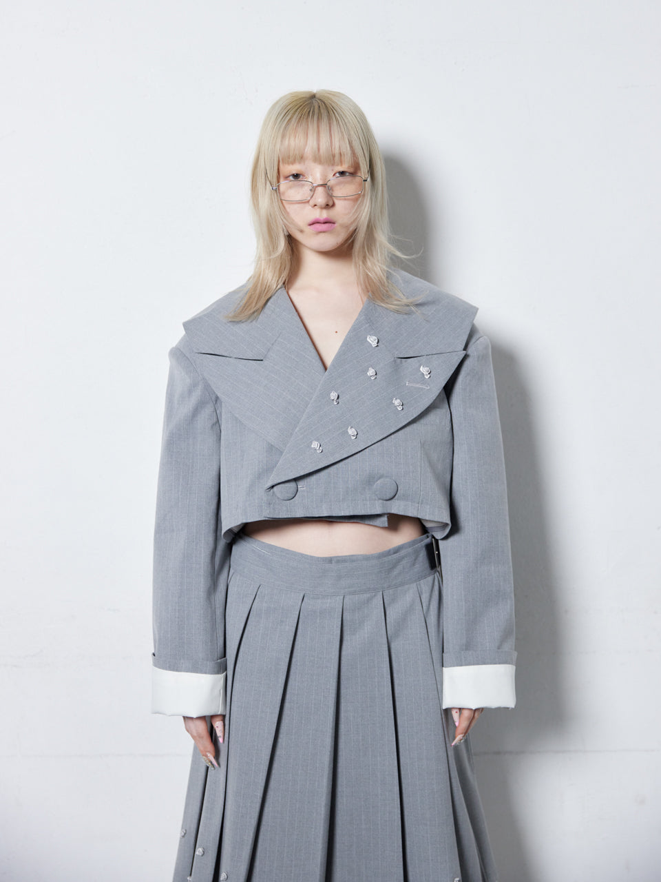 Too Big Rose Jacket(Gray)