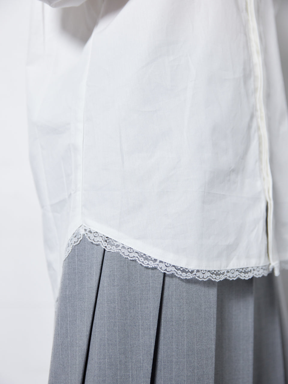 Rose Studs Shirts(White)【4月中旬発送】