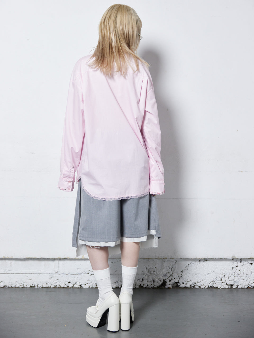 Rose Studs Shirts(Pink)