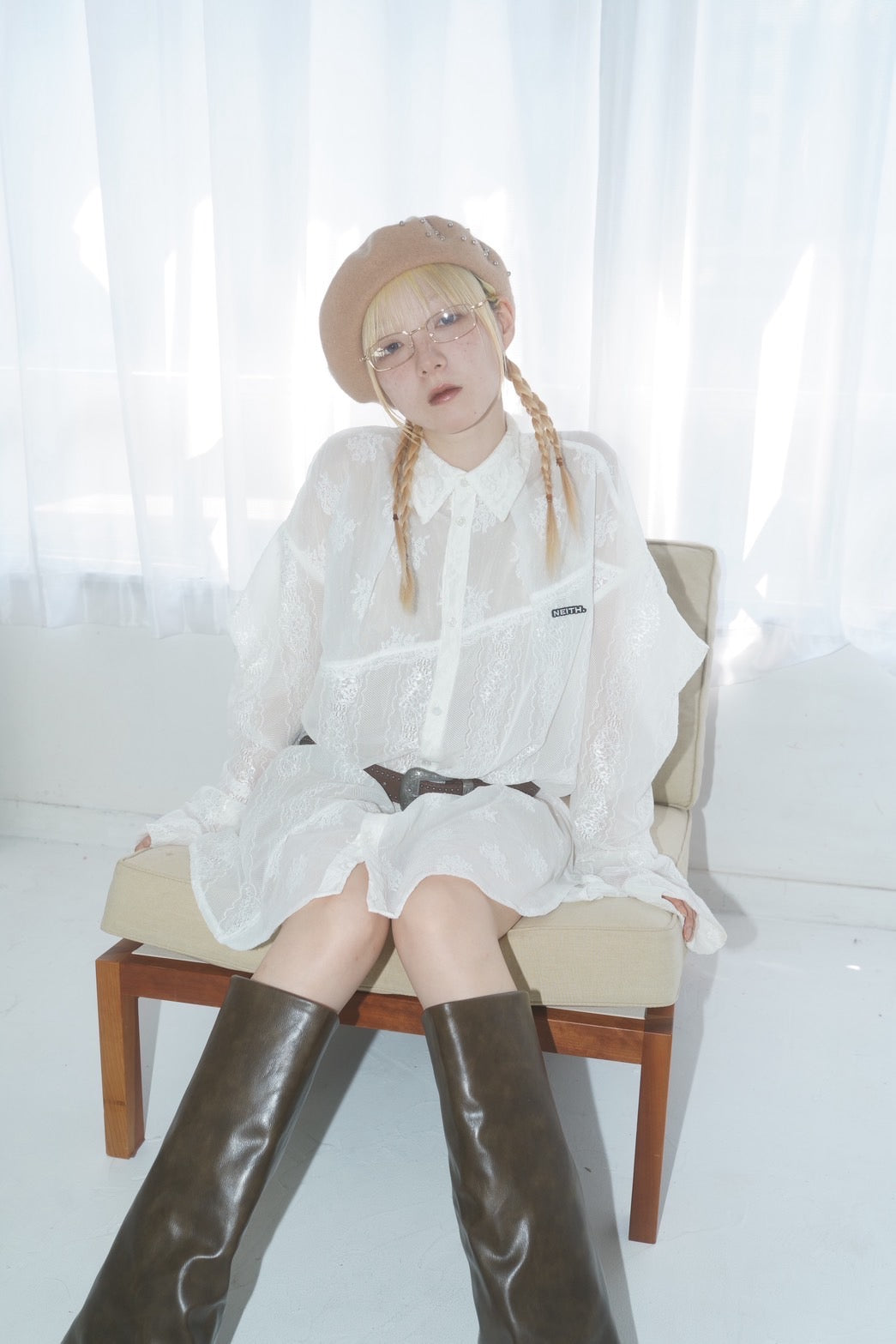 Metal Eyelet Beret