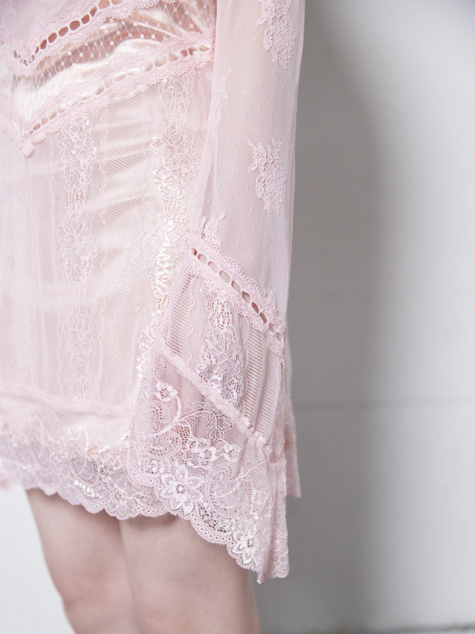 Veil Off-shoulder Dress(Pink)