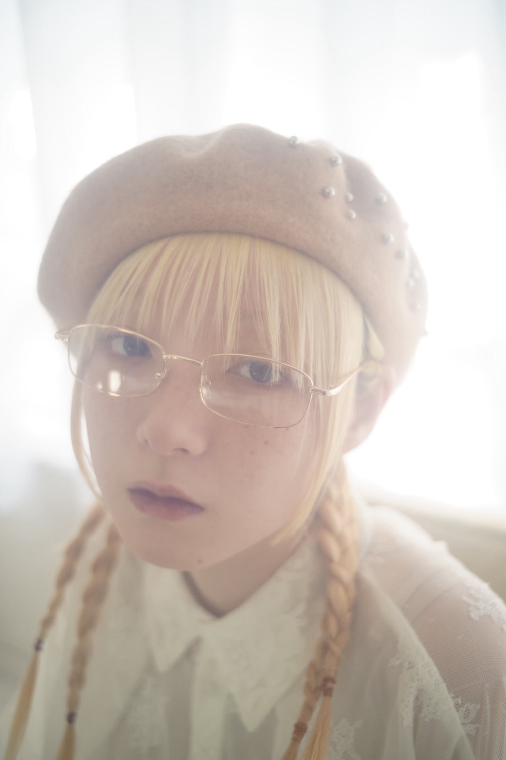 Metal Eyelet Beret