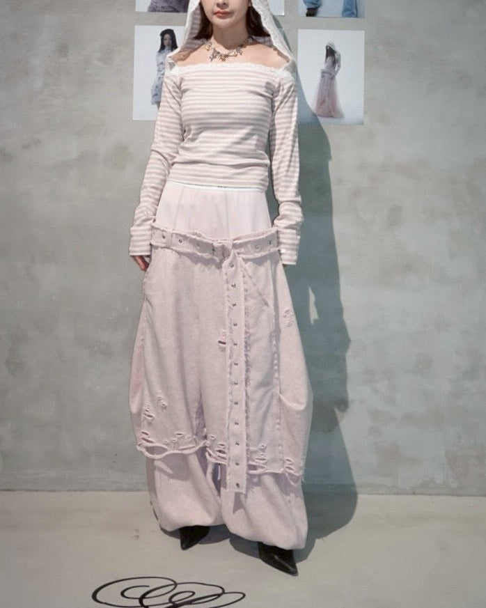 Veil Border Tops (Pink)