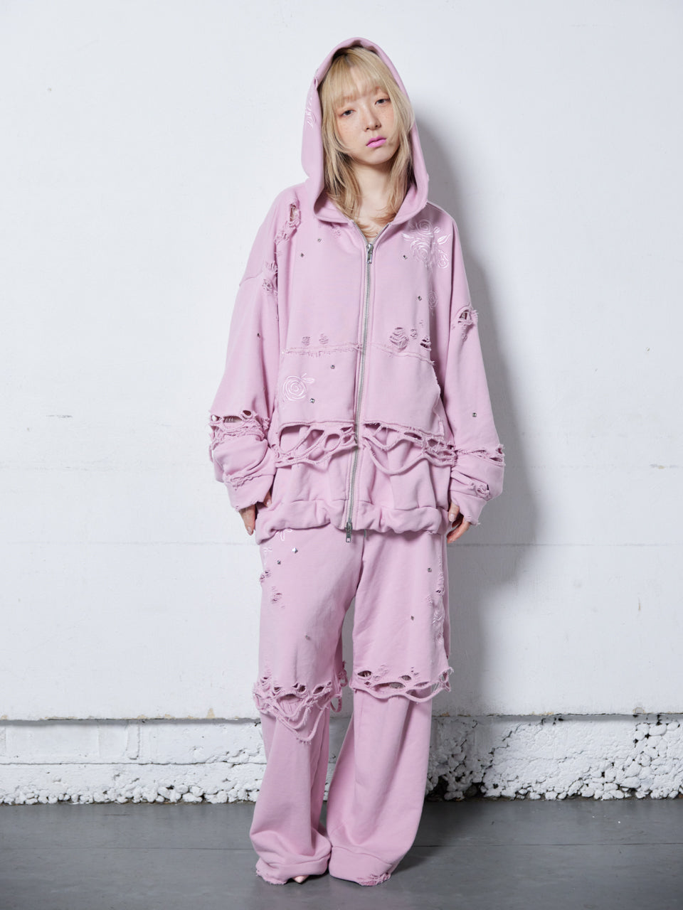 Rose Crush Sweat Pants(Pink)