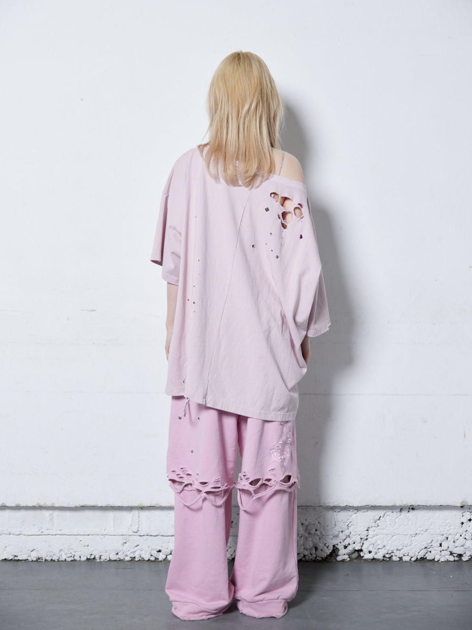 Rose Studs T-shirts(Pink)