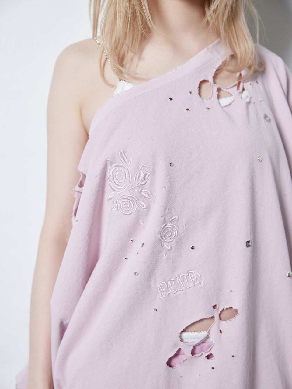 Rose Studs T-shirts(Pink)