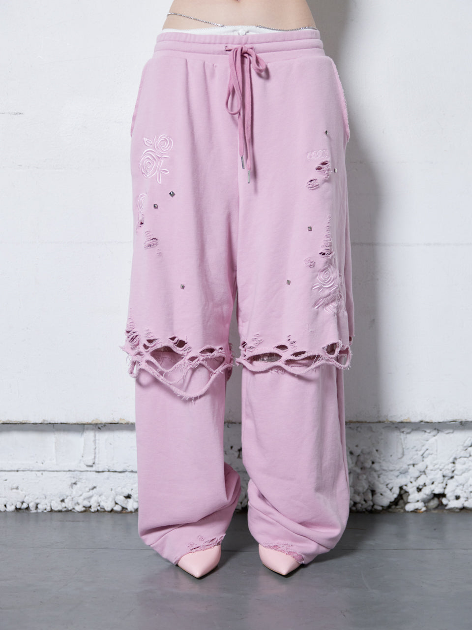 Rose Crush Sweat Pants(Pink)
