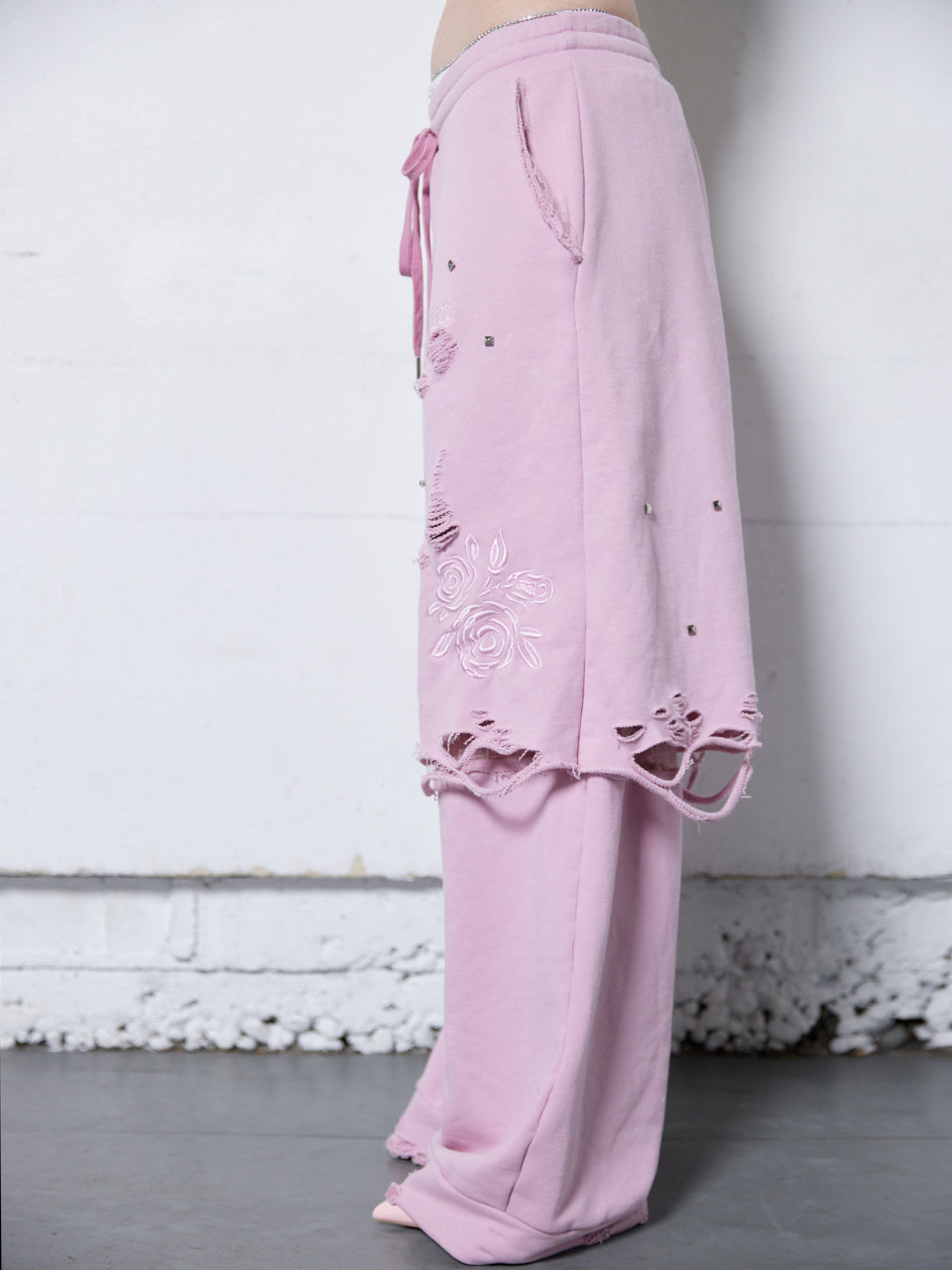 Rose Crush Sweat Pants(Pink)