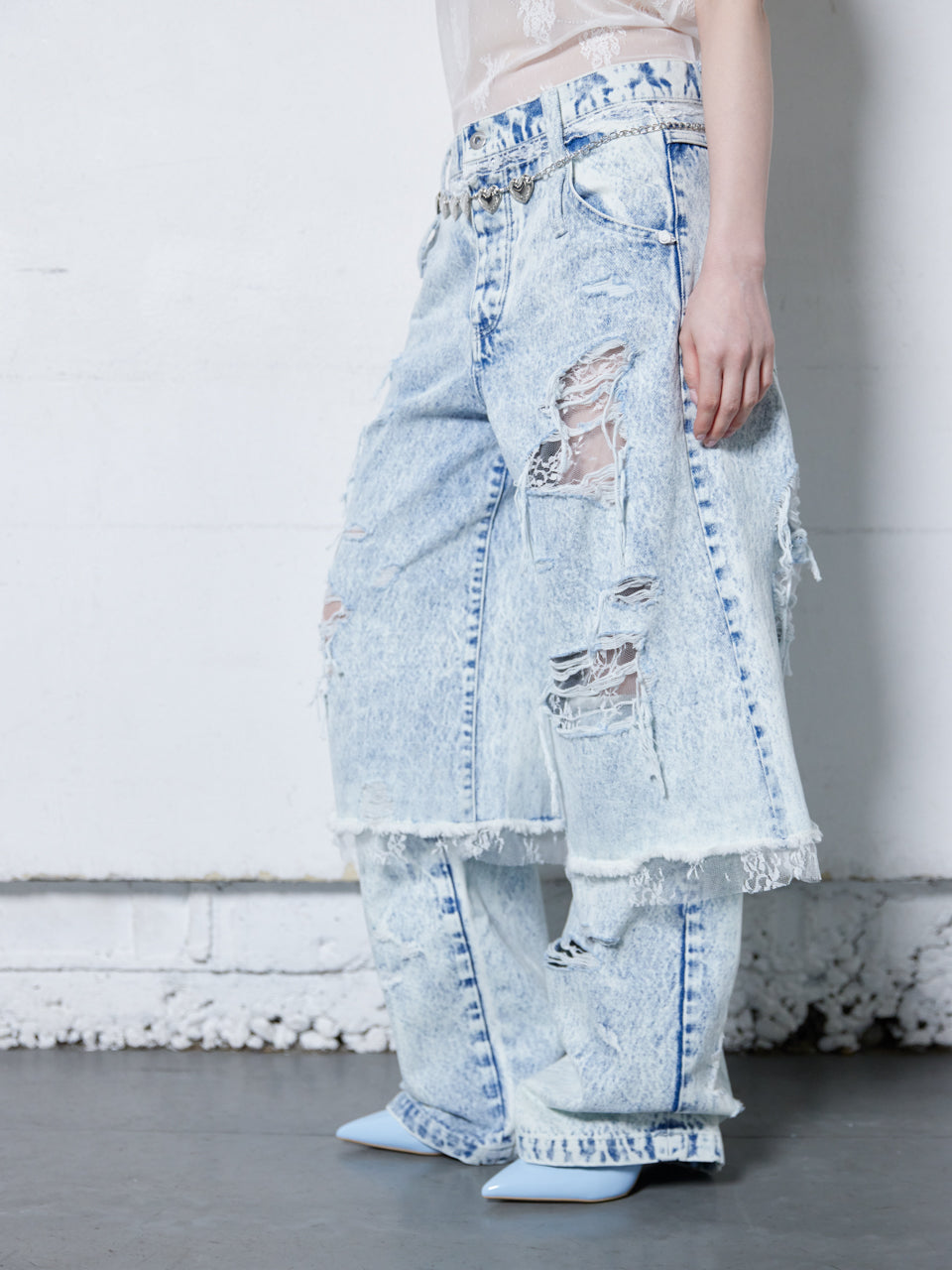 Free Form Legcover(Denim)(Dark Blue)