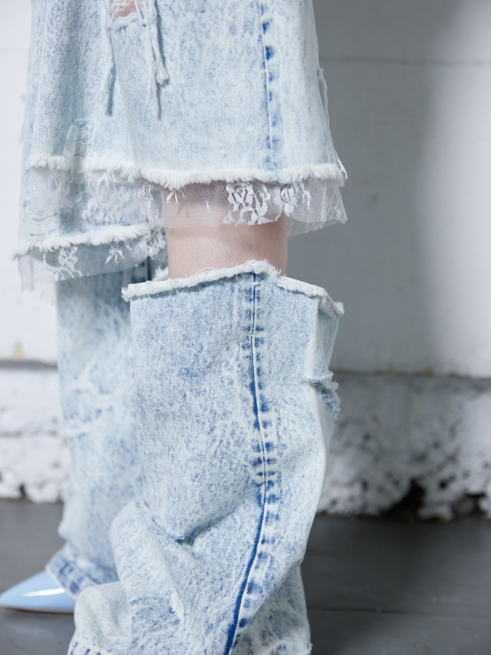 Free Form Legcover(Denim)(Dark Blue)