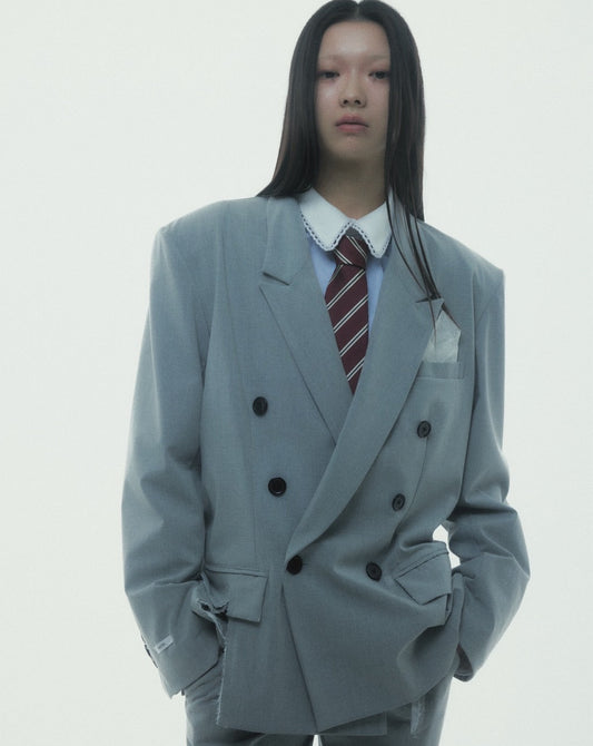 Destroyed Pocket Chief Jacket (Gray)