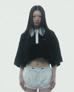 Double Collar Rugger Shirt (Black)