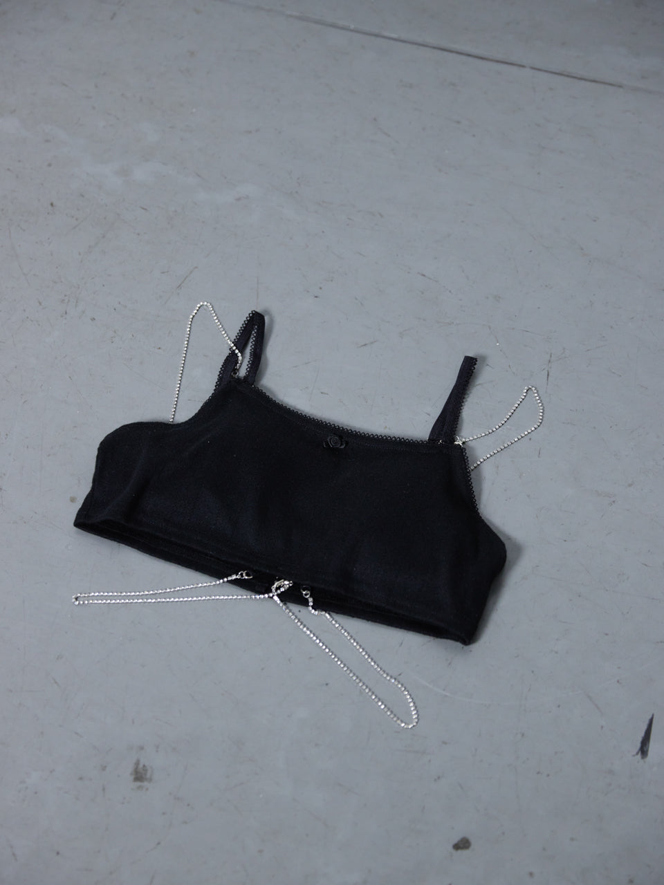 Eyeletknit Bijou Bra(Black)