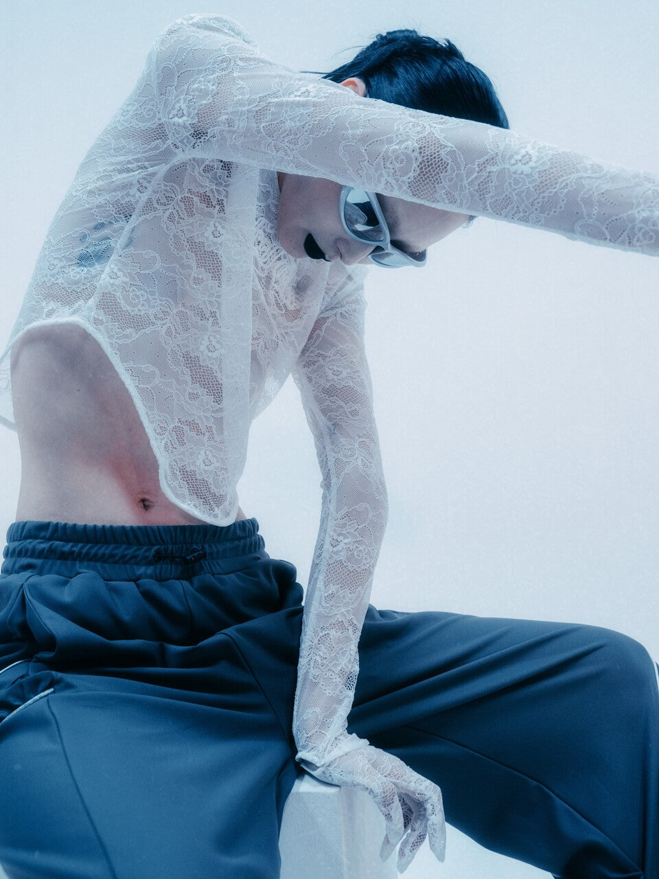Lace Glove Top(White)