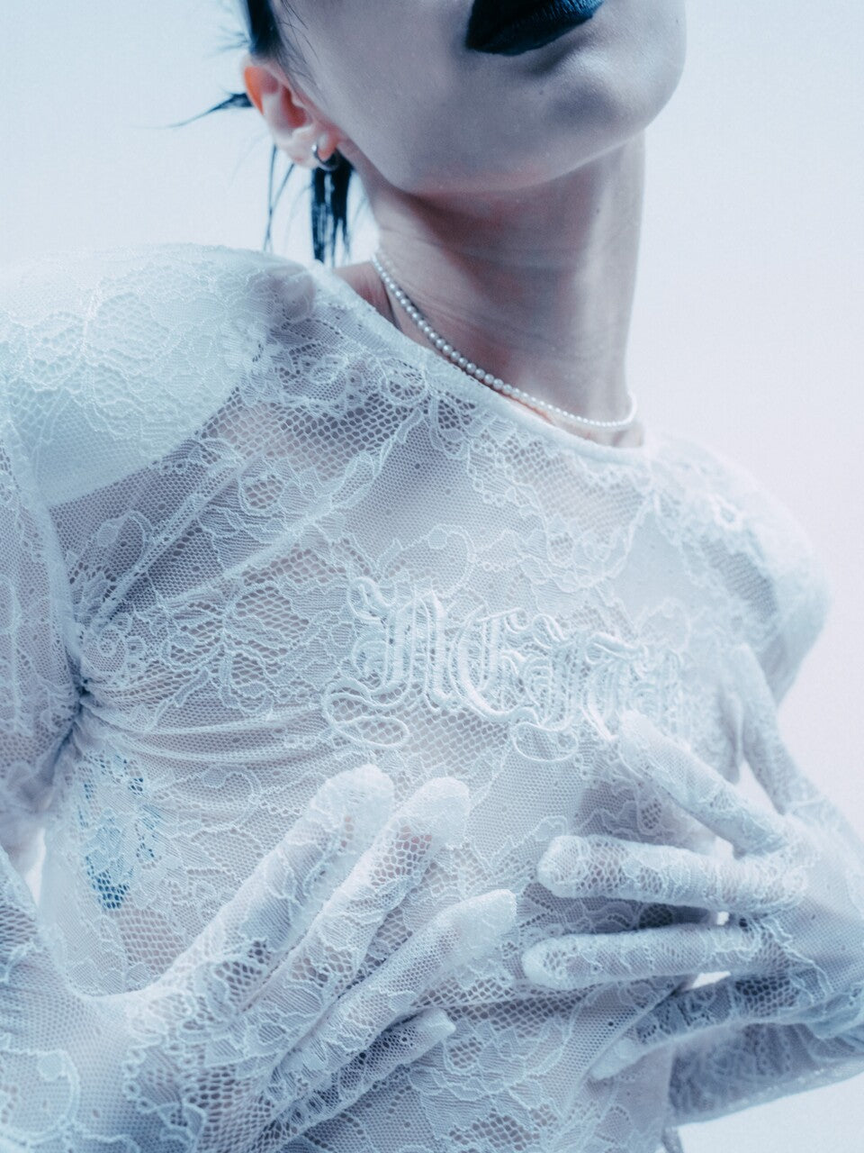 Lace Glove Top(White)