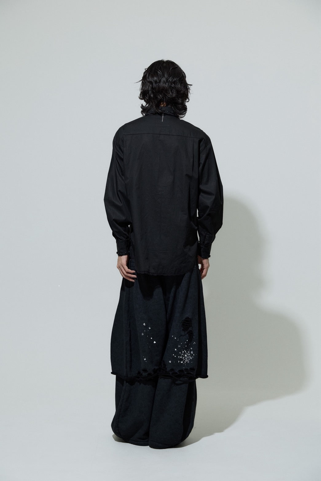 Rose Studs Shirts(Black)