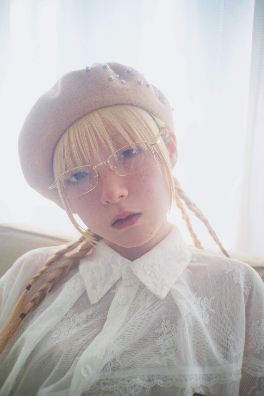 Metal Eyelet Beret
